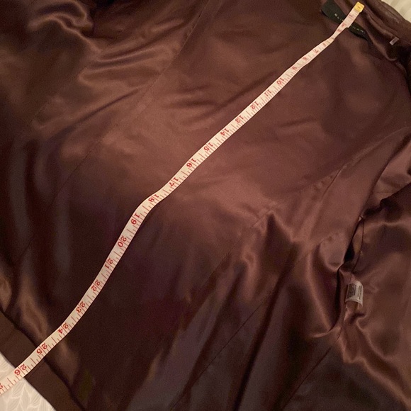 NWOT Elie Tahari brown leather jacket size L - Picture 10 of 13
